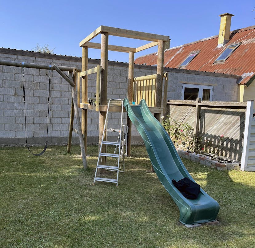 Udkigstårn med rutschebane Udkigstårn med rutschebane